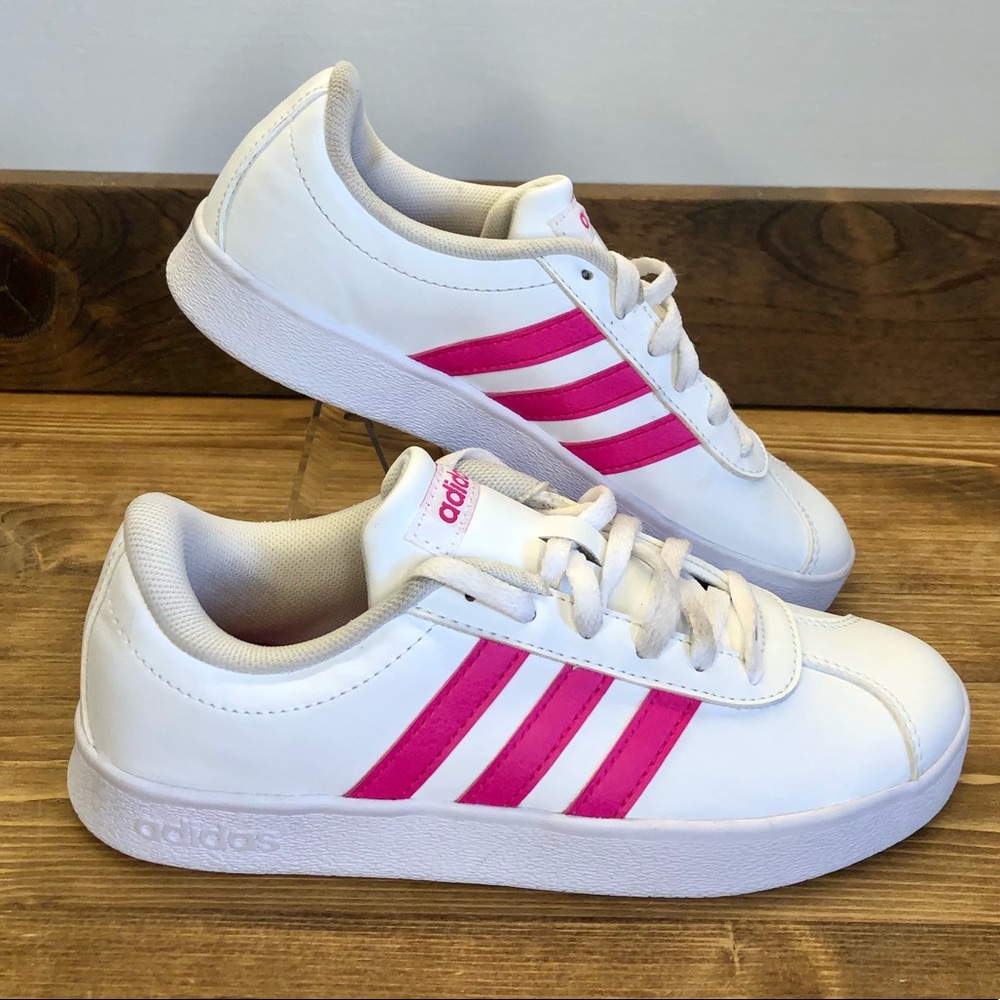 Adidas Grand Court Shoes Girls Sneaker 💞  Size 1 💞 Great Condition 💞 Classic